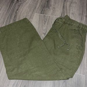 Old navy linen pants. Size M.